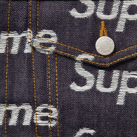 ジャケット・アウター Jacquard Logos Denim Trucker Jacket Supreme-Jacquard-Logos-Denim-