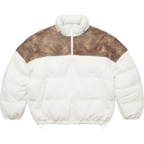Leather Yoke Puffer Jacket - fall/winter 2025 - Supreme