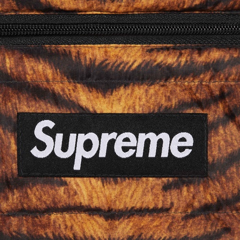 Supreme Micro Down Half Zip Hooded Pullover - Tiger