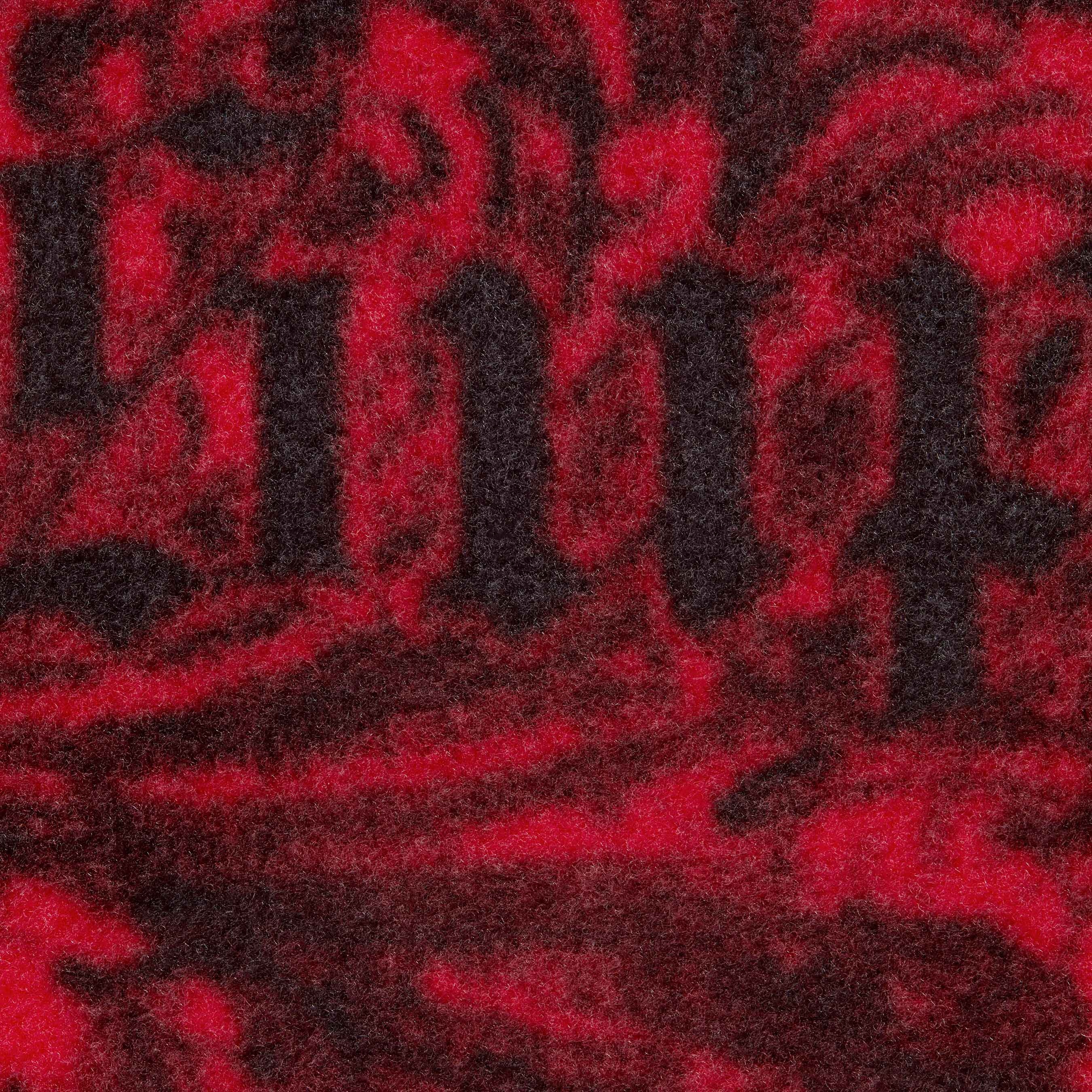 Supreme New York Fleece Jacket (FW25) - Red - $198