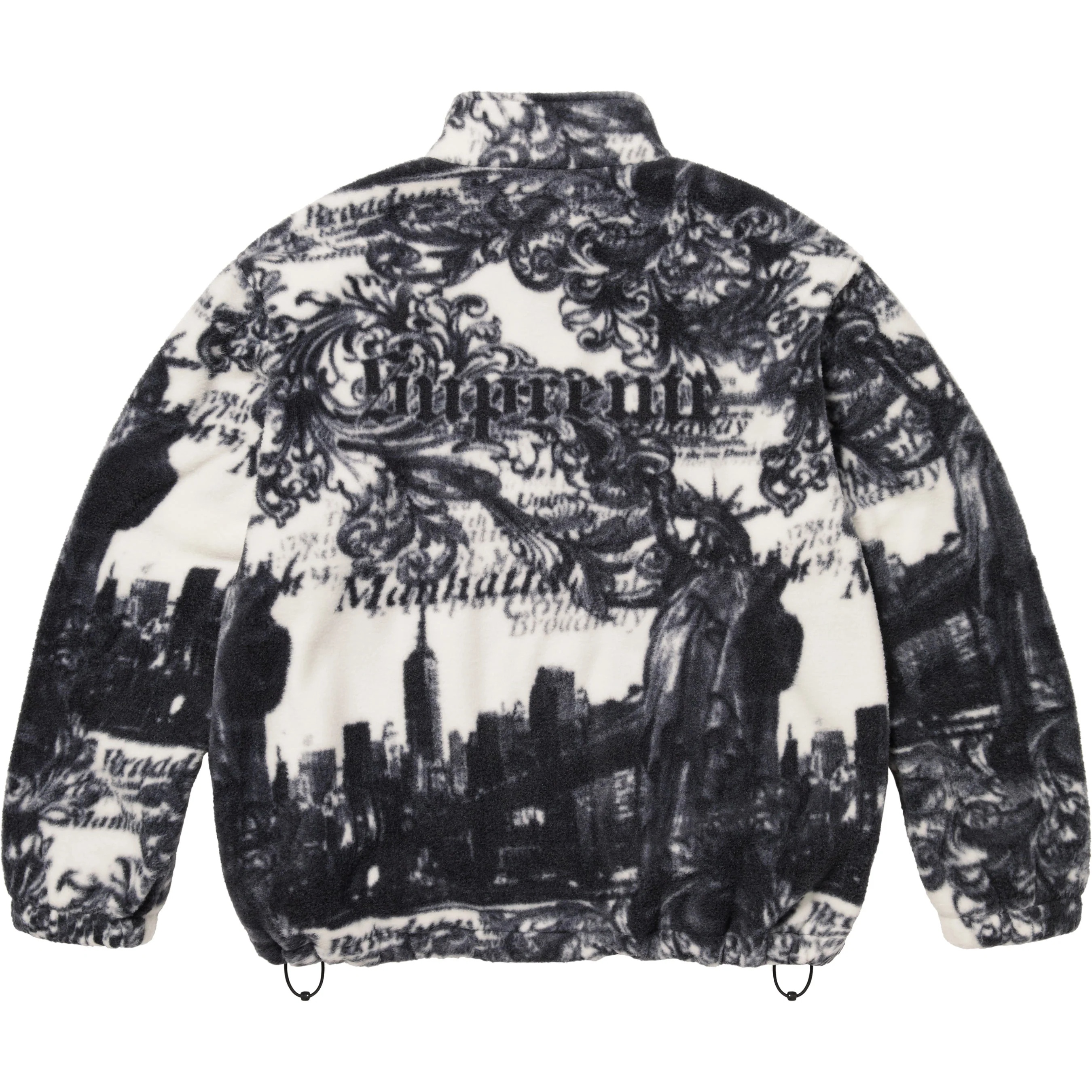 Supreme New York Fleece Jacket (FW25) - White - $198