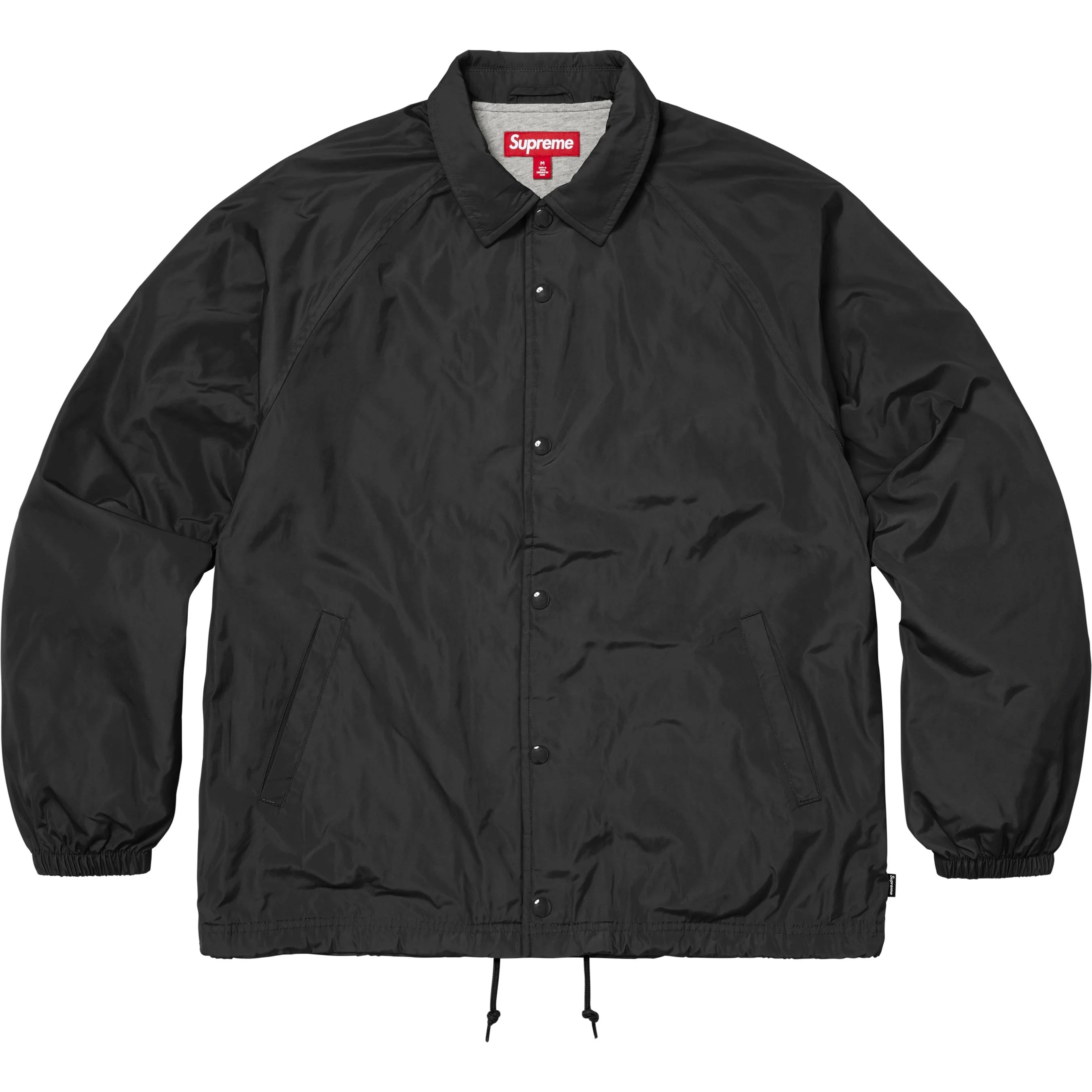 Supreme Old English Arc Coaches Jacket (FW25) - Black - $158