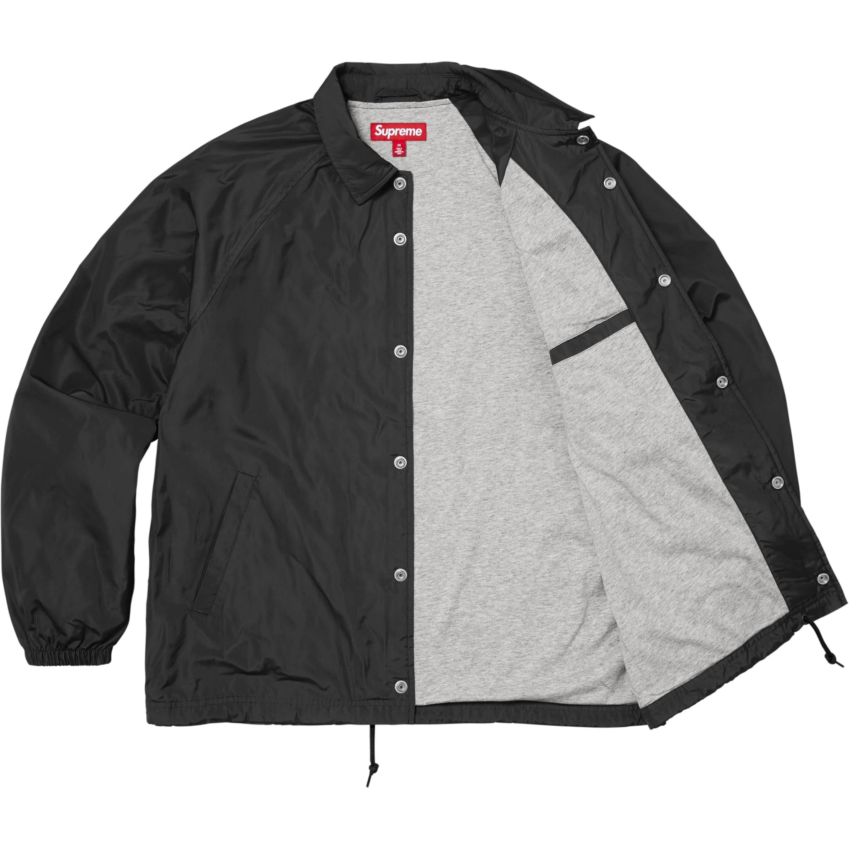Supreme Old English Arc Coaches Jacket (FW25) - Black - $158