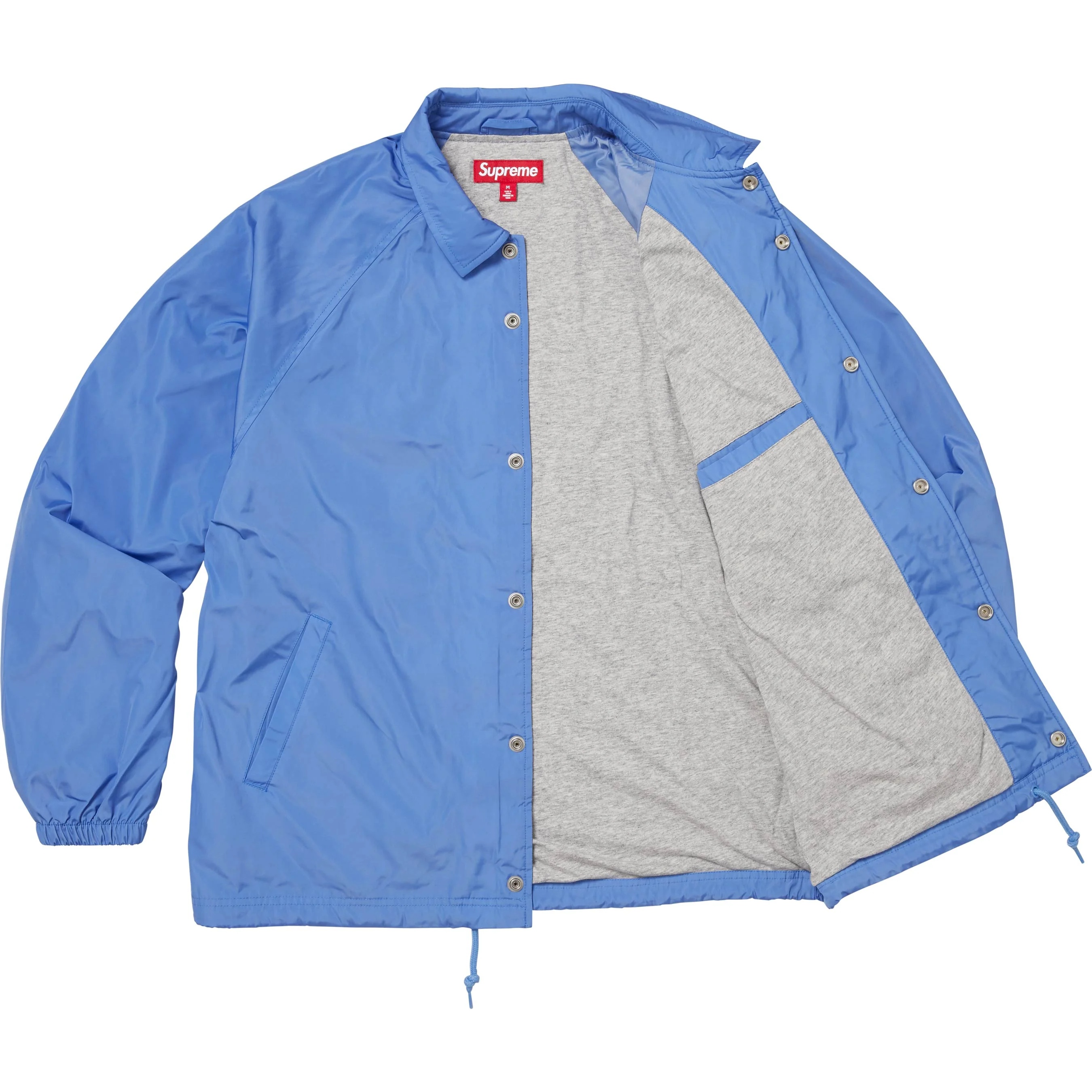 Supreme Old English Arc Coaches Jacket (FW25) - Light Blue - $158