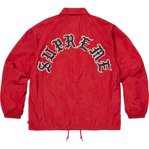 Supreme Old English Arc Coaches Jacket - Red