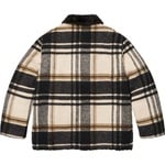 Supreme Plaid Car Coat (FW25) - Cream