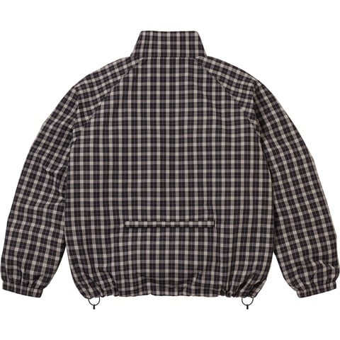 Supreme Plaid Track Jacket - Black