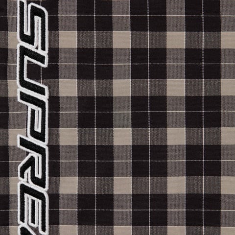Supreme Plaid Track Jacket - Black