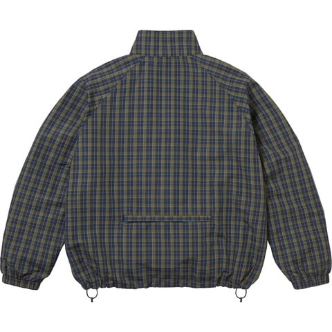 Supreme Plaid Track Jacket - Navy