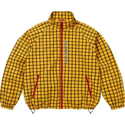 Supreme Plaid Track Jacket - Yellow