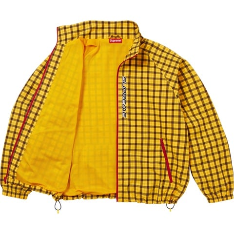 Supreme Plaid Track Jacket - Yellow