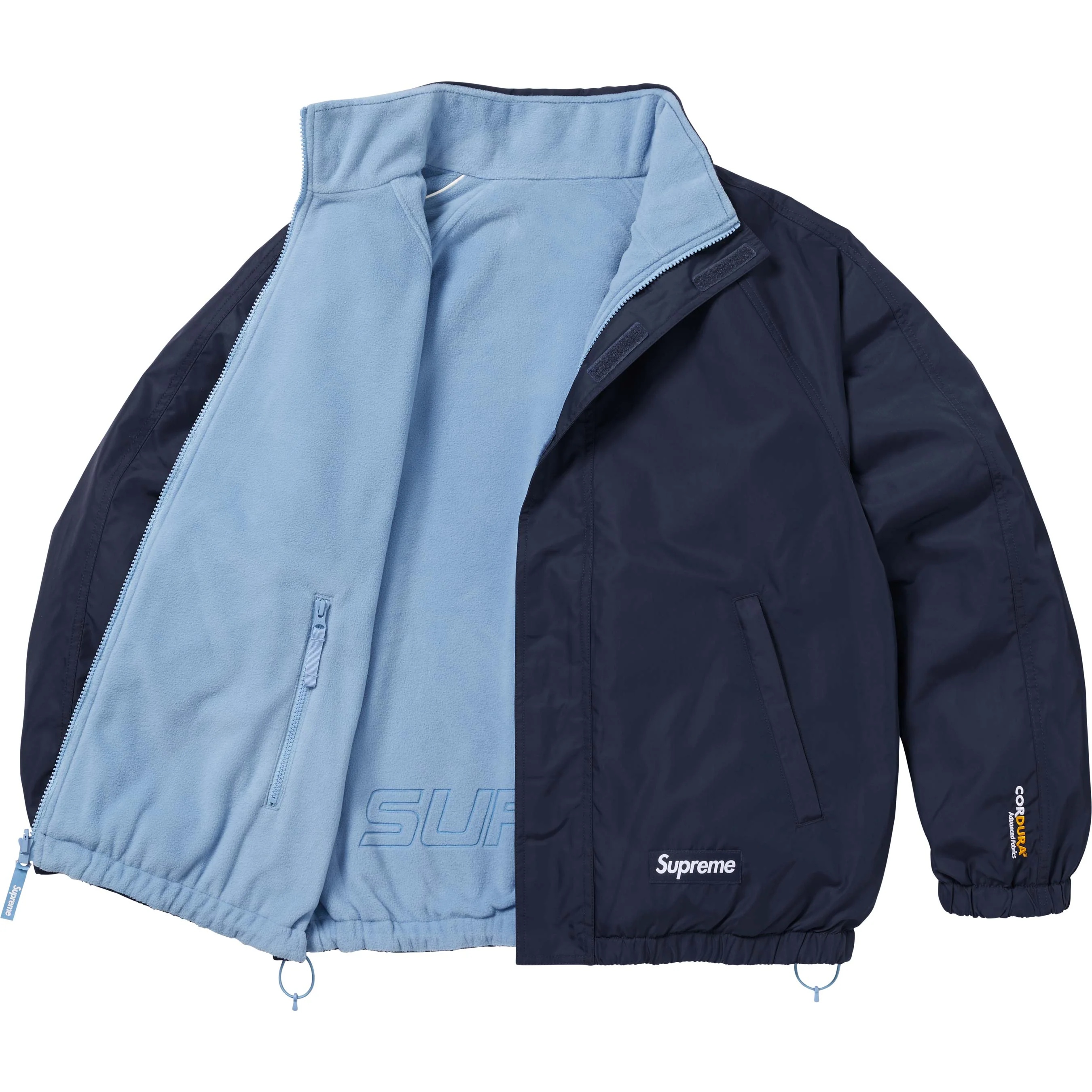 Supreme Polartec Reversible Track Jacket (FW25) - Navy - $238