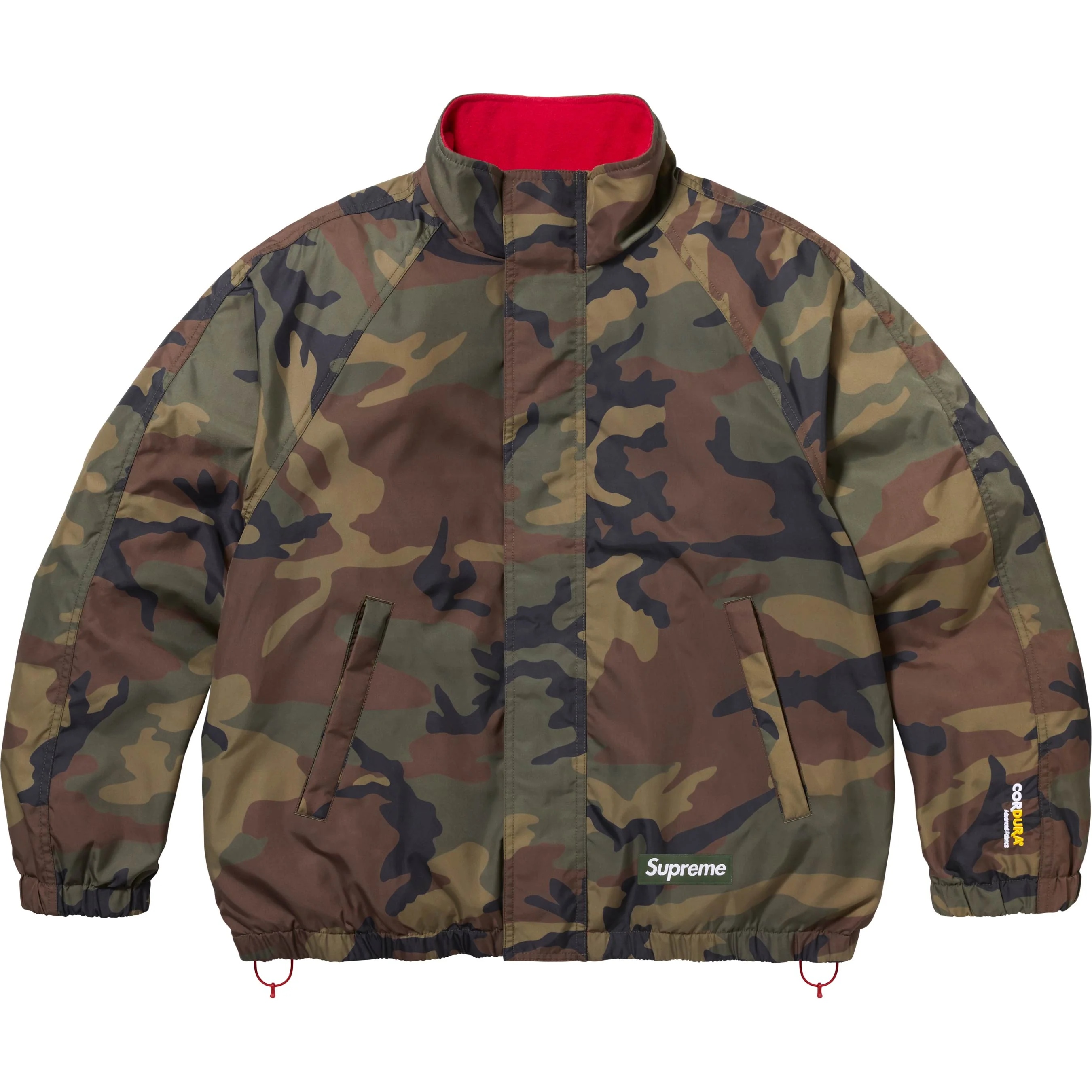 Supreme Polartec Reversible Track Jacket (FW25) - Woodland Camo - $238