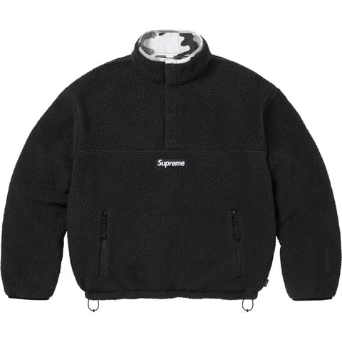 Supreme Polartec® Shearling Reversible Pullover - Black