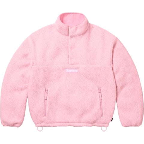 Supreme Polartec® Shearling Reversible Pullover - Pink