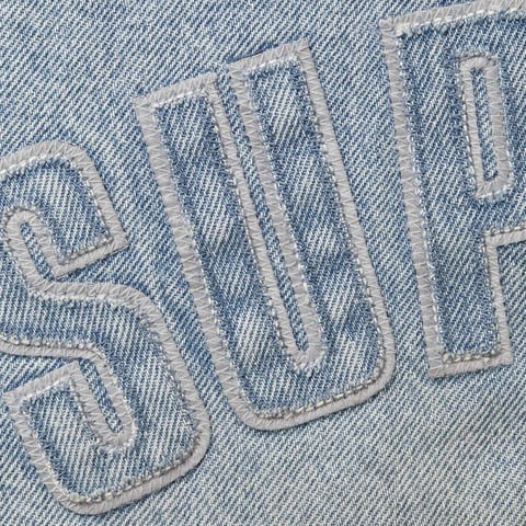 Supreme Reflective Arc Hooded Work Jacket - Denim