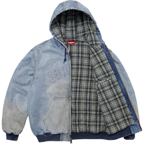 Supreme Arc Hooded Work Jacket XLサイズ Supreme Reflective Arc Hooded Work Jacket Denim Men's - FW25 - US