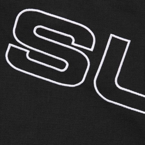 Supreme Spellout Embroidered Ripstop Track Jacket - Black