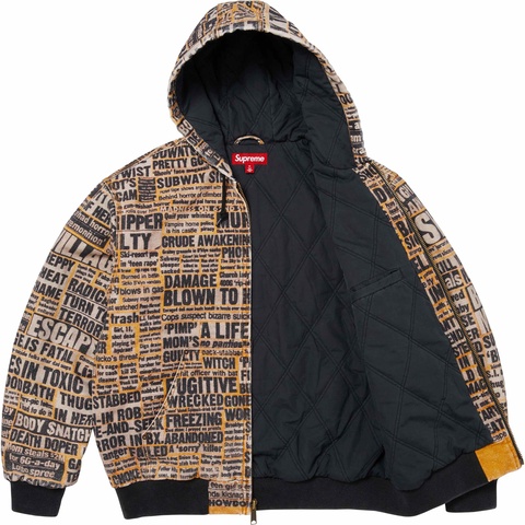 Supreme Supreme/Dash Snow Hooded Work Jacket - Multicolor