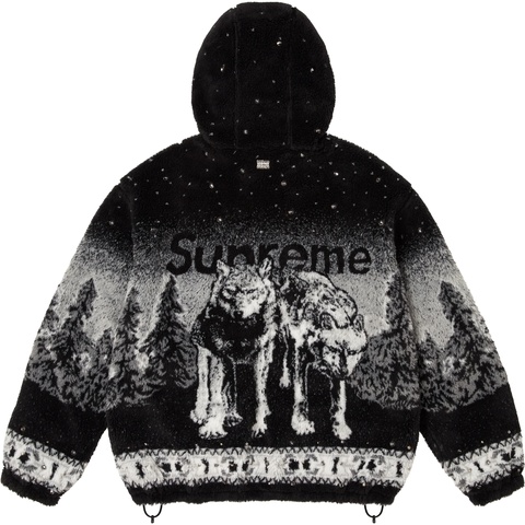 Supreme Supreme®/b.b. Simon Reversible Hooded Fleece Jacket - Black