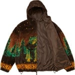 Supreme Supreme b.b. Simon Reversible Hooded Fleece Jacket (FW25) - Brown
