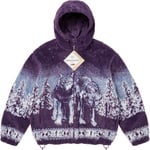 Supreme Supreme b.b. Simon Reversible Hooded Fleece Jacket (FW25) - Purple