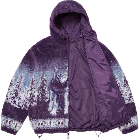 Supreme®/b.b. Simon Reversible Hooded Fleece Jacket - Supreme