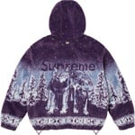 Supreme Supreme b.b. Simon Reversible Hooded Fleece Jacket (FW25) - Purple