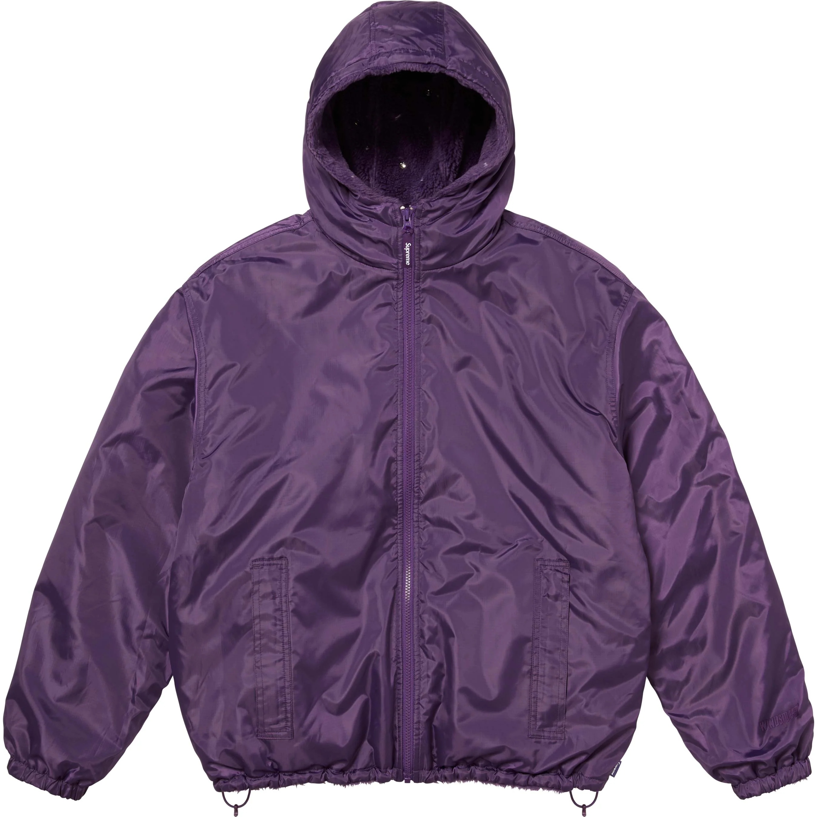 Supreme Supreme b.b. Simon Reversible Hooded Fleece Jacket (FW25) - Purple - $498