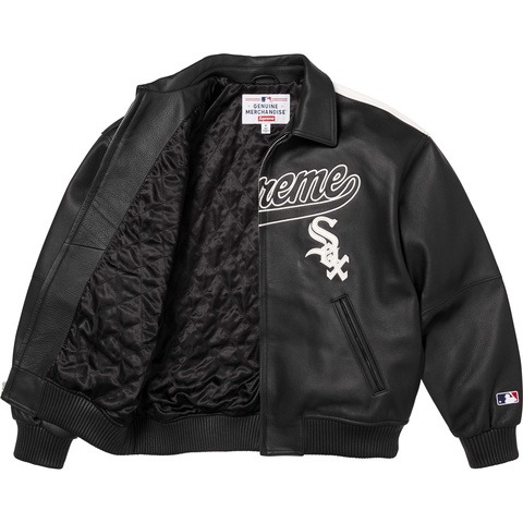 Supreme®/Chicago White Sox™ Leather Varsity Jacket - Supreme