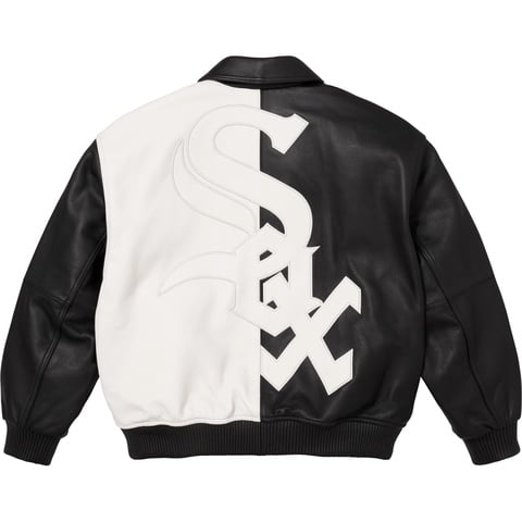 Supreme®/Chicago White Sox™ Leather Varsity Jacket - Supreme