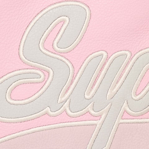 Supreme Supreme®/Chicago White Sox™ Leather Varsity Jacket - Pink