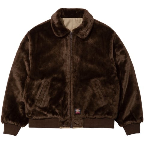 Supreme®/Dickies® Reversible Quilted Faux Fur Work Jacket - Supreme