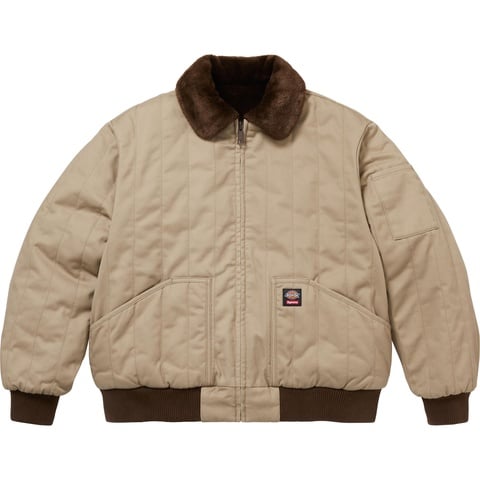 Supreme®/Dickies® Reversible Quilted Faux Fur Work Jacket - Supreme