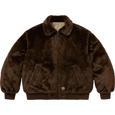 Supreme®/Dickies® Reversible Quilted Faux Fur Work Jacket - Supreme