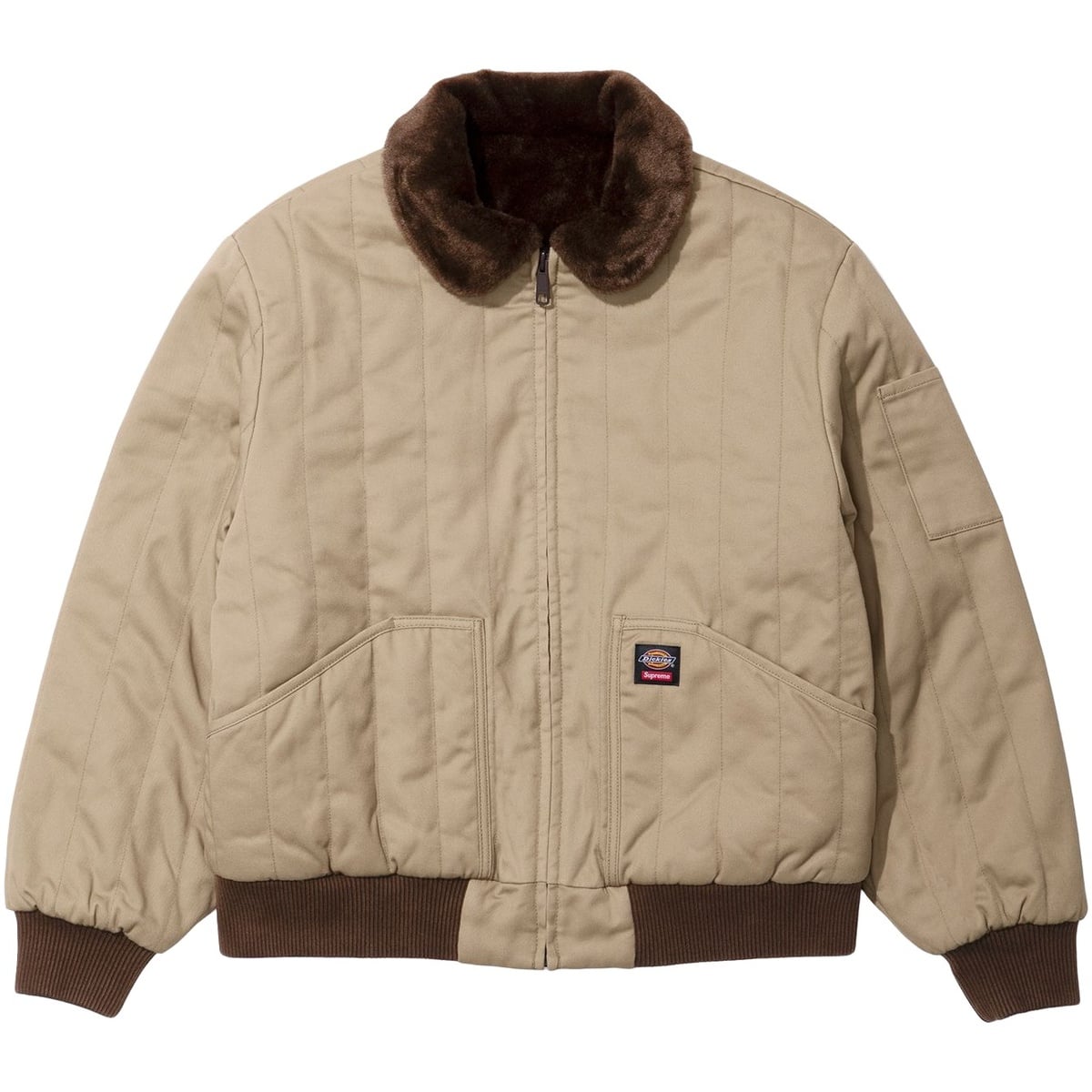 Supreme®/Dickies® Reversible Quilted Faux Fur Work Jacket