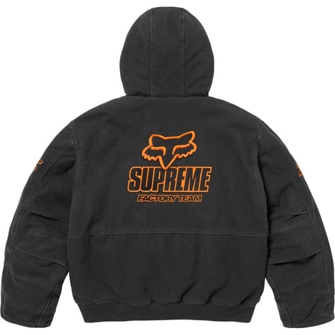 最安値 Supreme Fox Racing ダウンジャケット ブラック Supreme Fox Racing Shiny Down Puffer Jacket Black Men's - FW25 - US