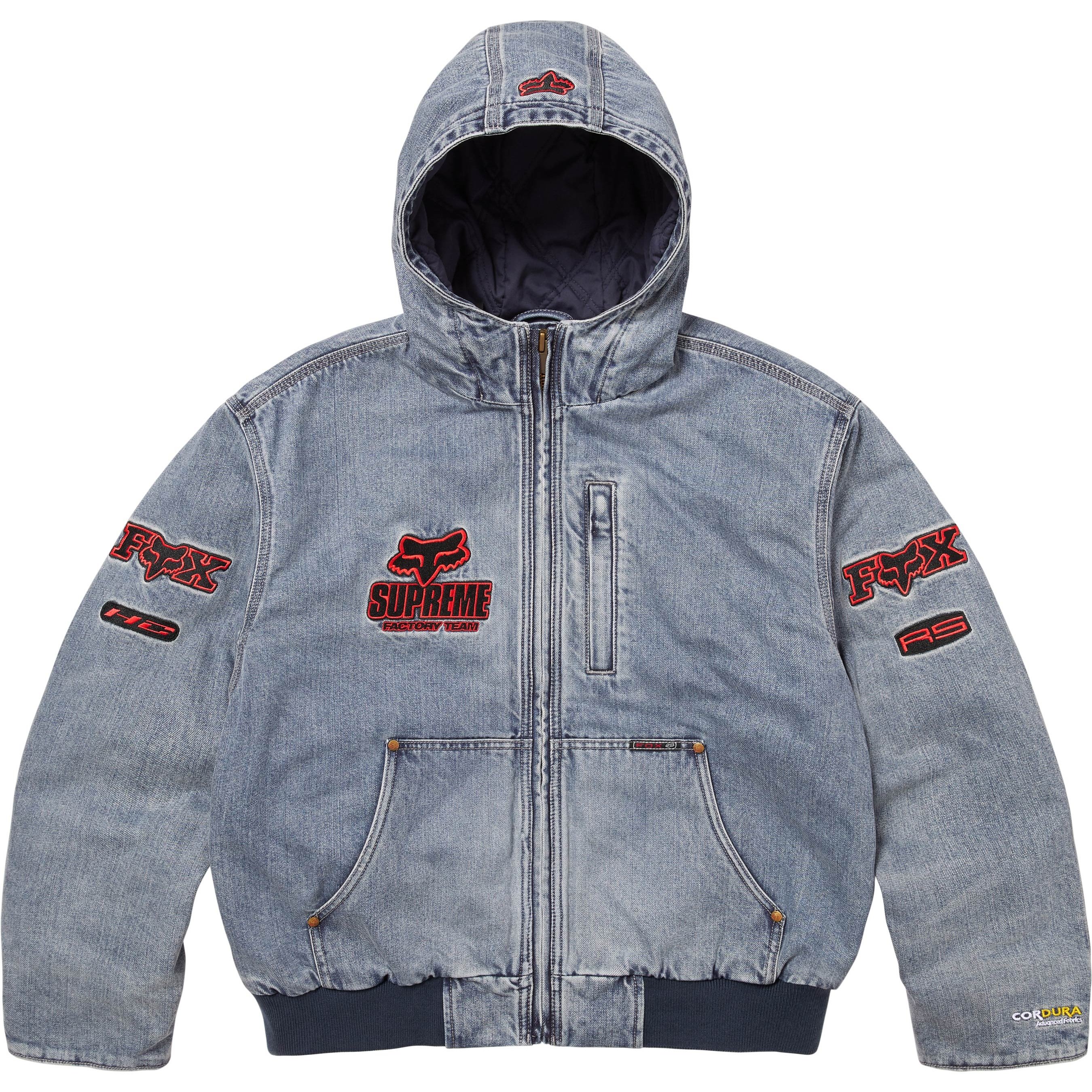 Supreme Supreme Fox Racing Hooded Work Jacket (FW25) - Denim - $468