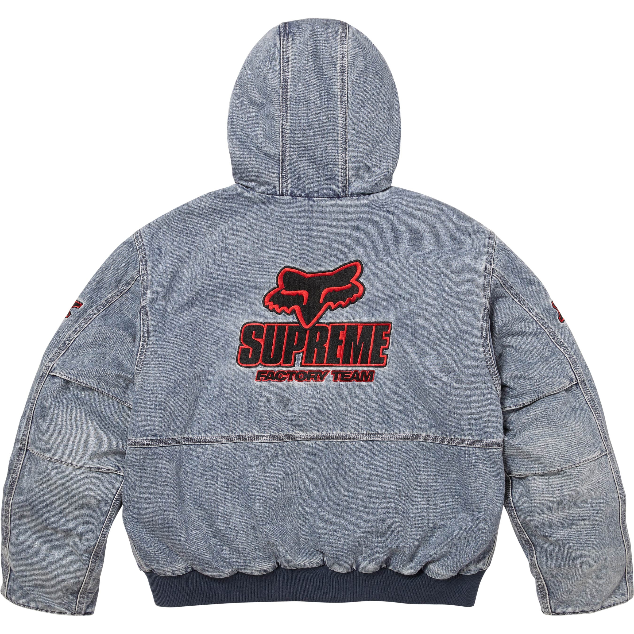 Supreme Supreme Fox Racing Hooded Work Jacket (FW25) - Denim - $468