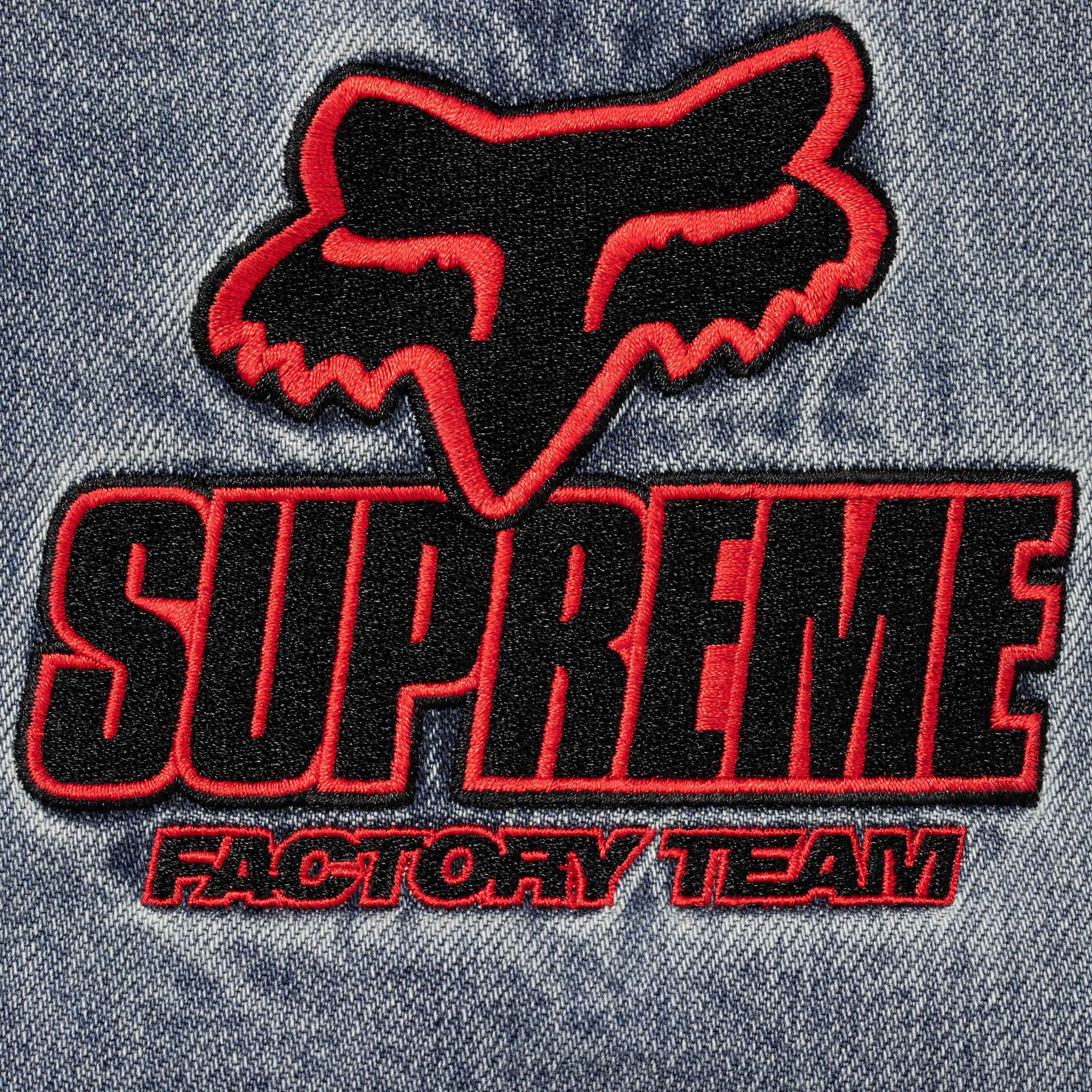 Supreme Supreme Fox Racing Hooded Work Jacket (FW25) - Denim - $468