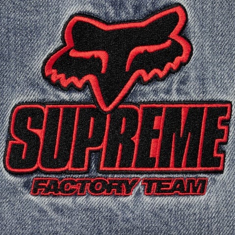 Supreme Supreme®/Fox Racing® Hooded Work Jacket - Denim