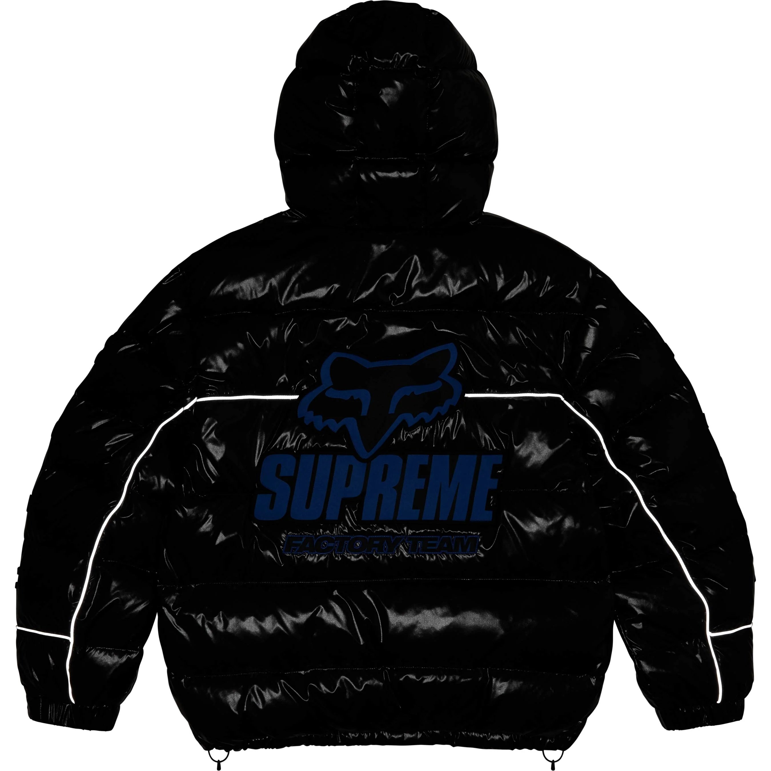 Supreme Supreme Fox Racing Shiny Down Puffer Jacket (FW25) - Black - $498