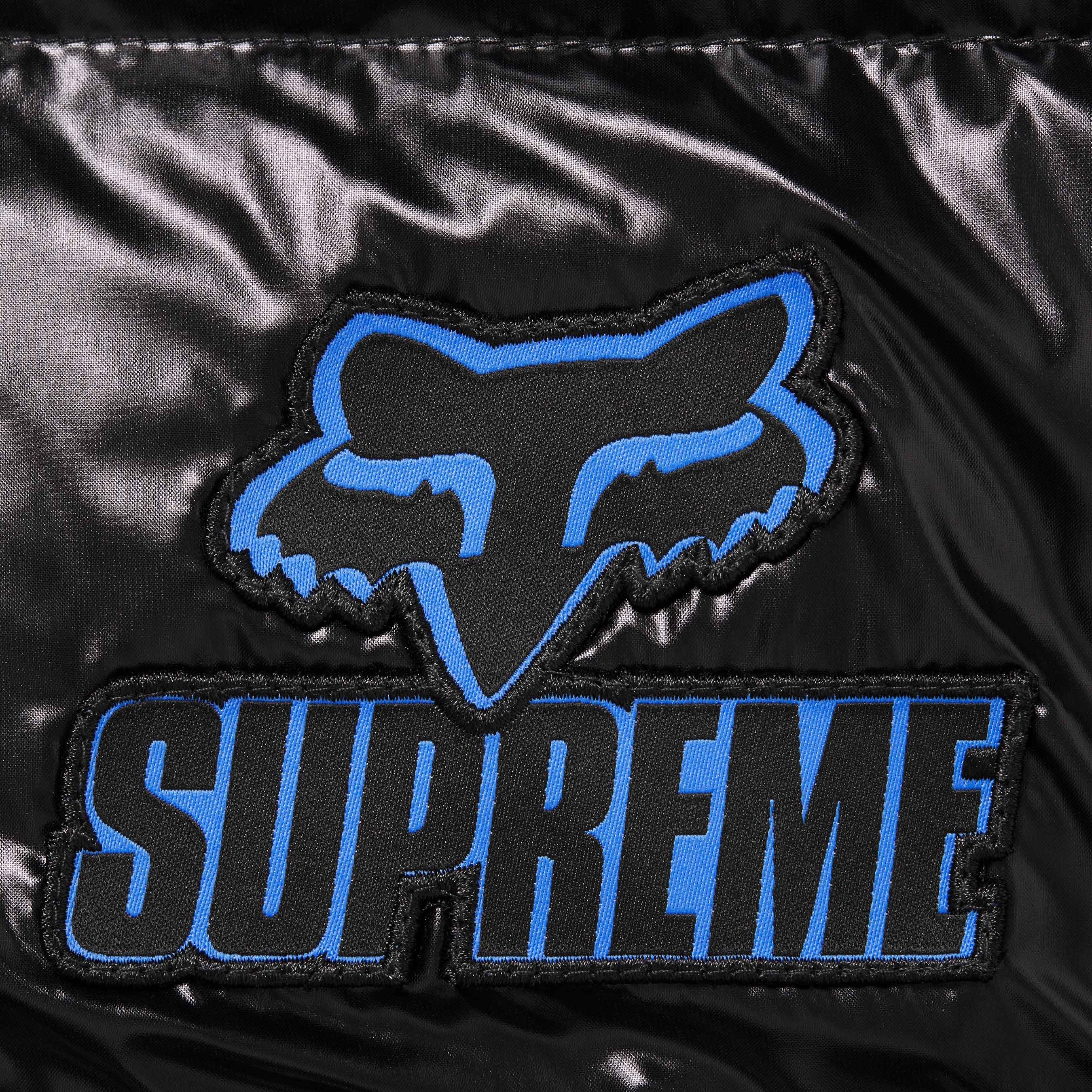Supreme Supreme Fox Racing Shiny Down Puffer Jacket (FW25) - Black - $498