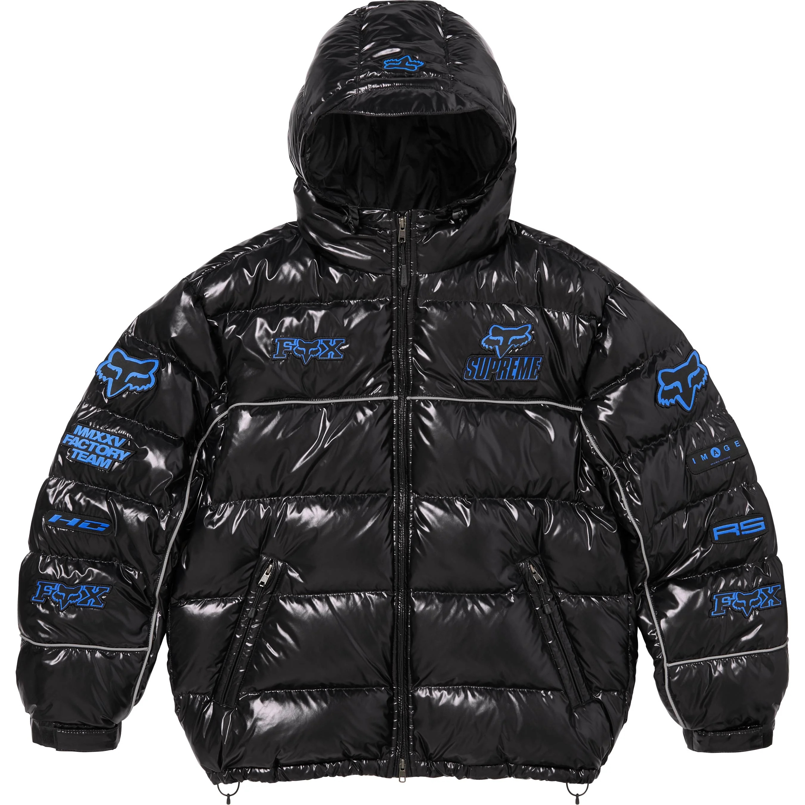 Supreme Fox Racing Shiny Down Puffer Jacket (FW25) - $498