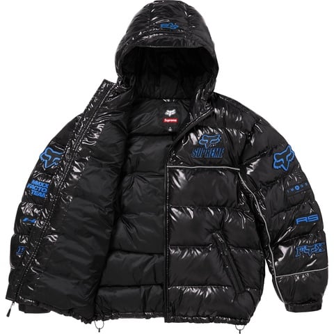 Supreme Supreme®/Fox Racing® Shiny Down Puffer Jacket - Black