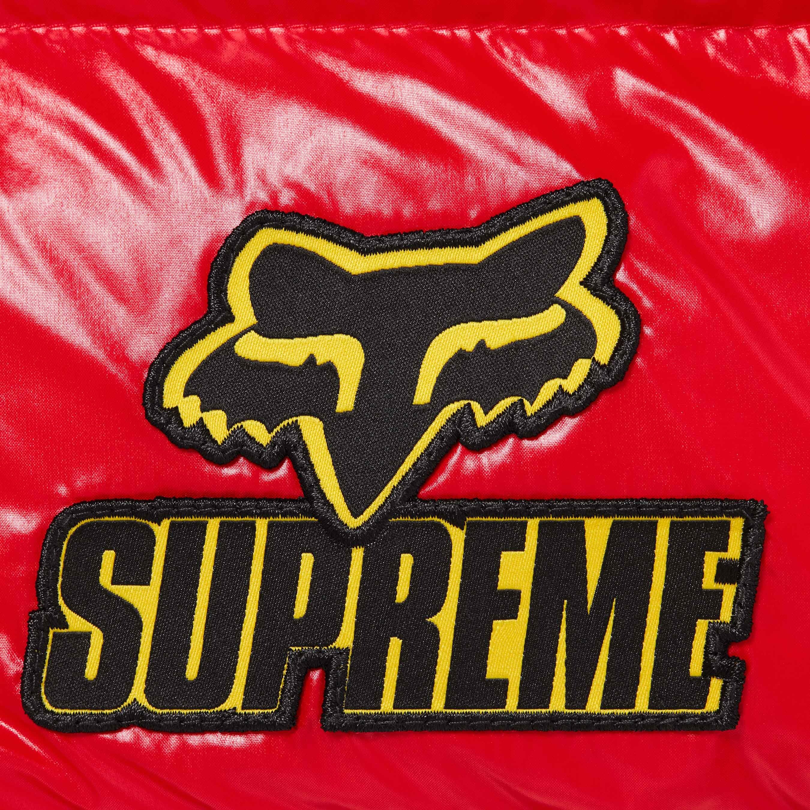 Supreme Supreme Fox Racing Shiny Down Puffer Jacket (FW25) - White - $498