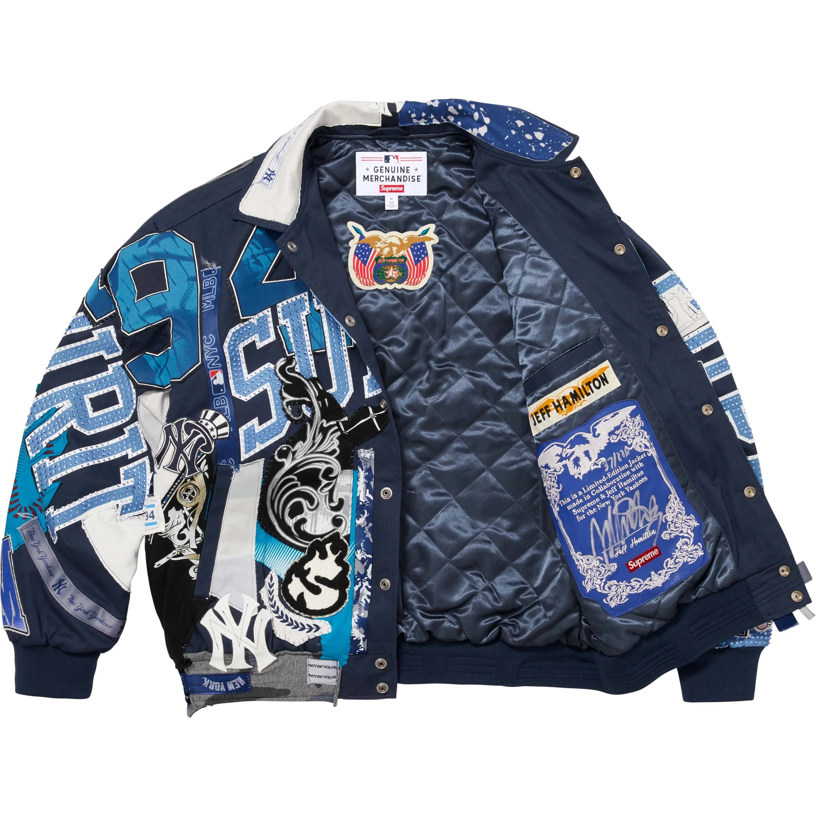 Supreme Jeff Hamilton New York Yankees™ Varsity Jacket (FW25) - $998
