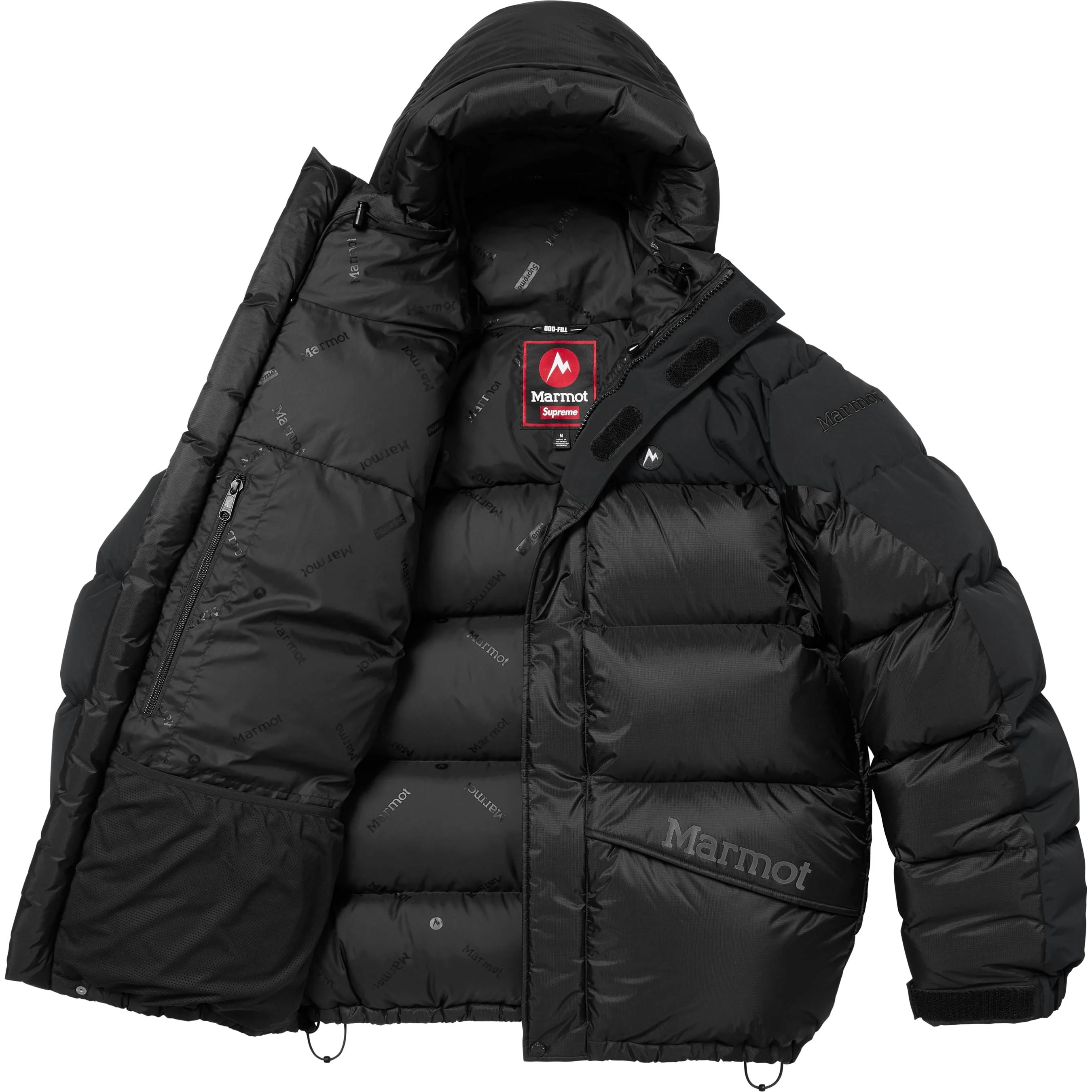 Supreme Supreme Marmot 800-Fill Down Parka (FW25) - Black - $698