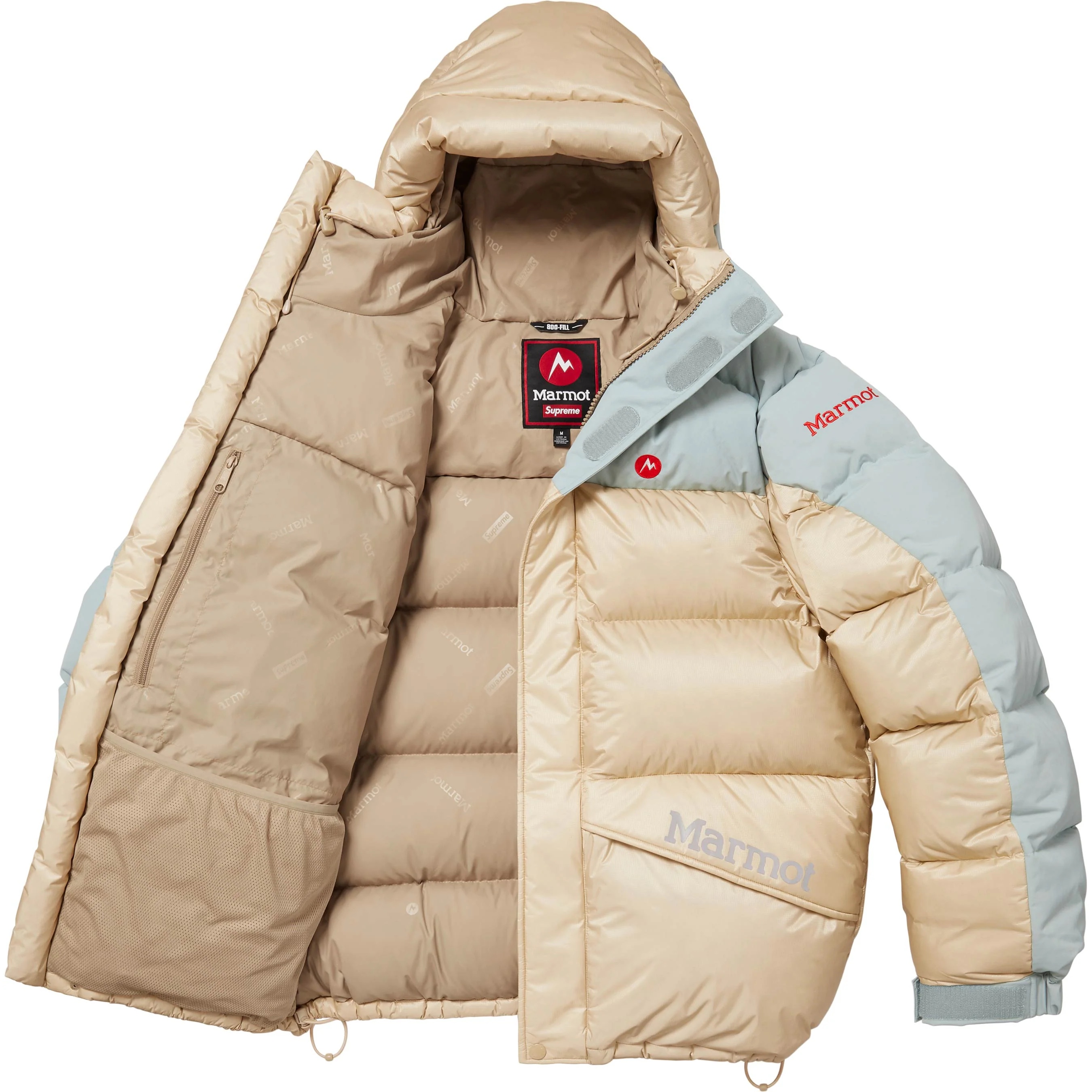 Supreme Supreme Marmot 800-Fill Down Parka (FW25) - Tan - $698