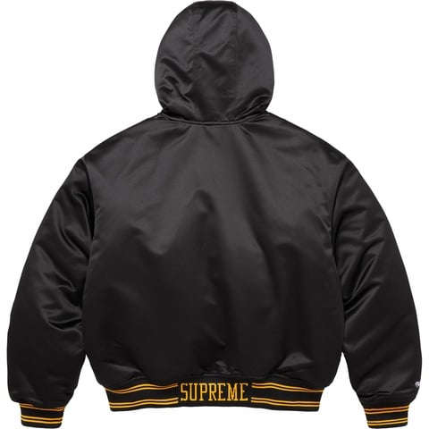 Supreme®/Mitchell & Ness® Lined Hooded Satin Varsity Jacket - Supreme